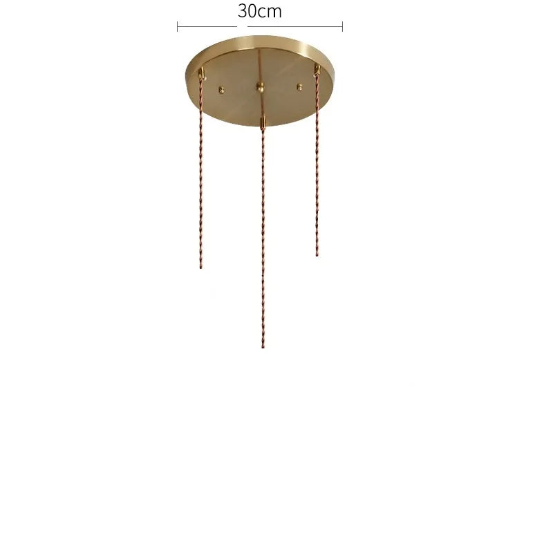 Nordic LED Pendant Light | Vibrant Glass and Copper Fixture for Bedroom, Living Room, and Bar