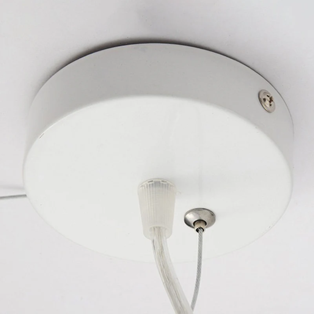 Nimbus White PVC and Cotton Hanging LED Pendant Lamp