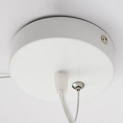 Nimbus White PVC and Cotton Hanging LED Pendant Lamp