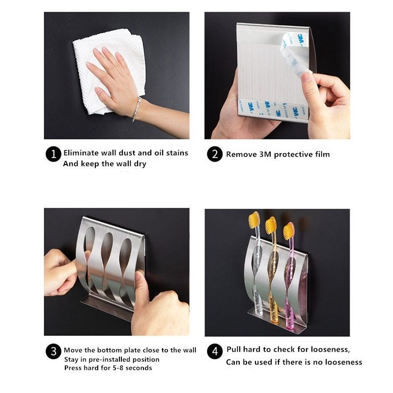 ShowerClip | Rust-Resistant Razor and Toothbrush Holder - Sturdy Mounted Bathroom Organizer