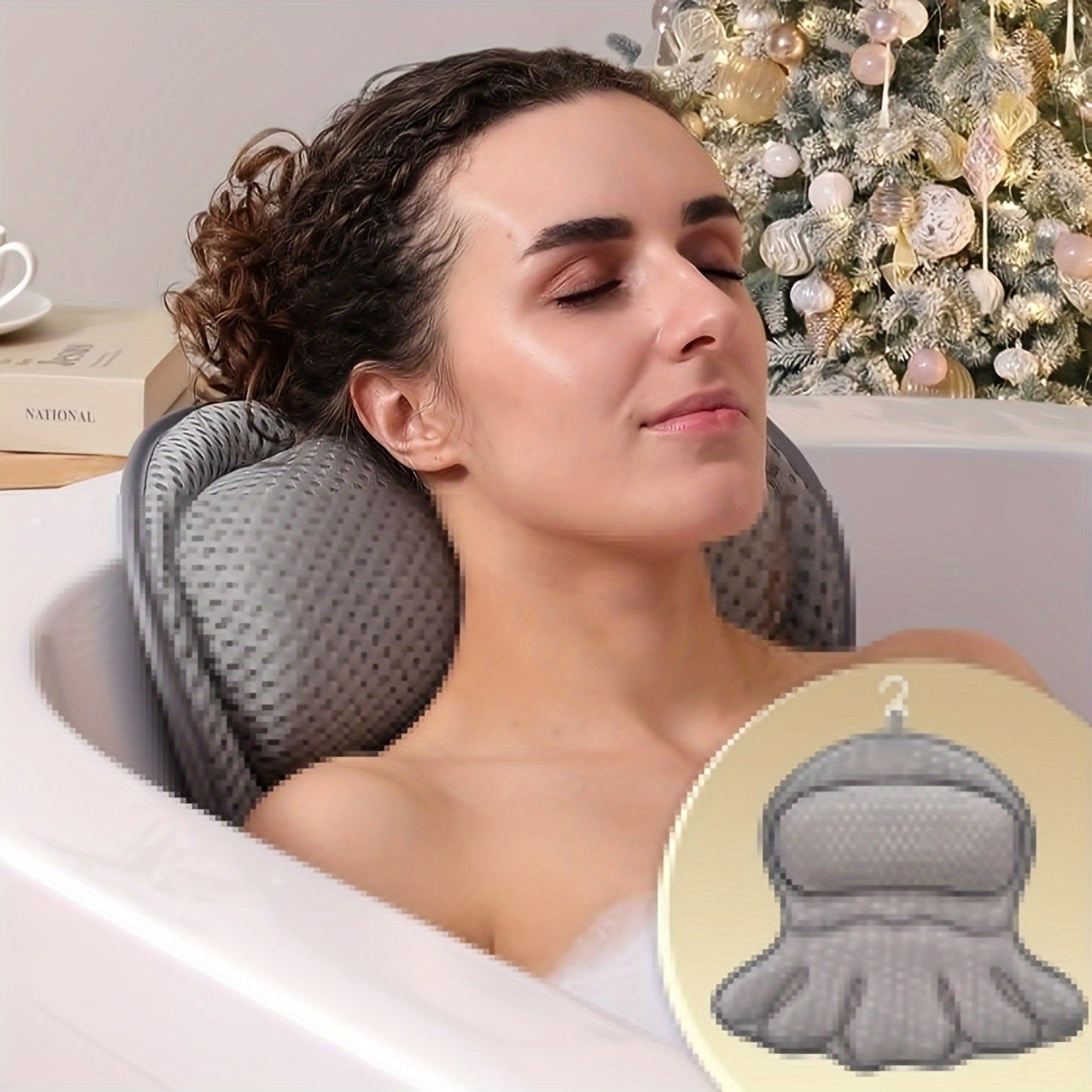 BathCloud | Luxurious Bath Cushion for Neck and Back Support