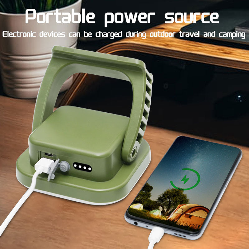 80W Magnetic Solar LED Camping Lamp with Zoom Feature