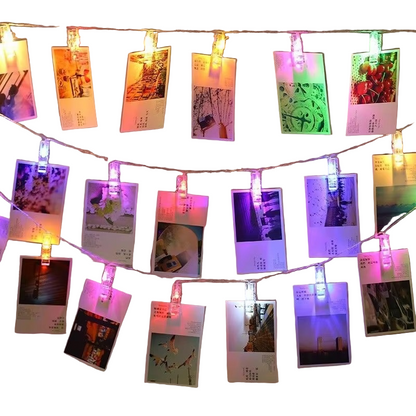 Warm Memories LED Photo Clip String Lights