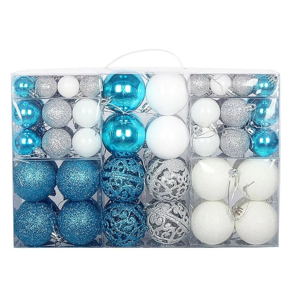 Set of Oversized Christmas Ornaments for Celebrations