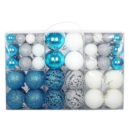 Set of Oversized Christmas Ornaments for Celebrations
