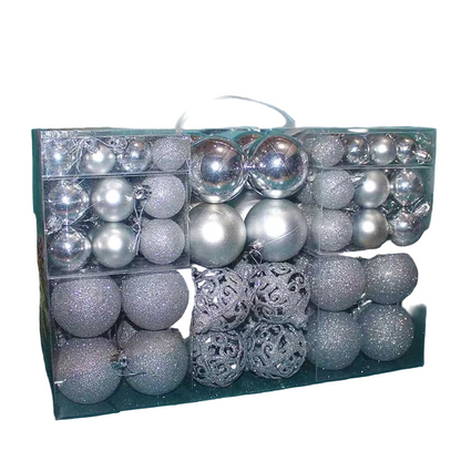 Set of Oversized Christmas Ornaments for Celebrations