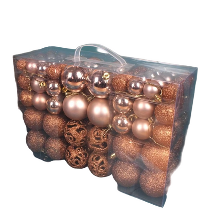 Set of Oversized Christmas Ornaments for Celebrations