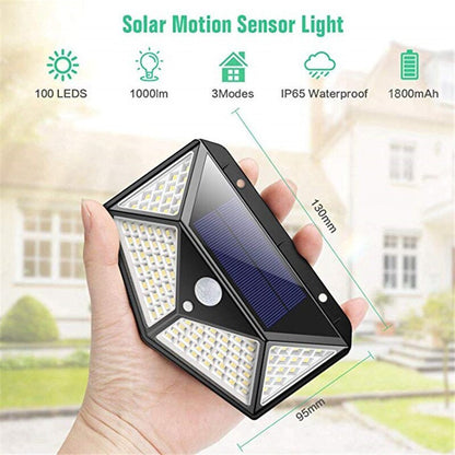 All-Weather Solar LED Garden Light with Motion Detection