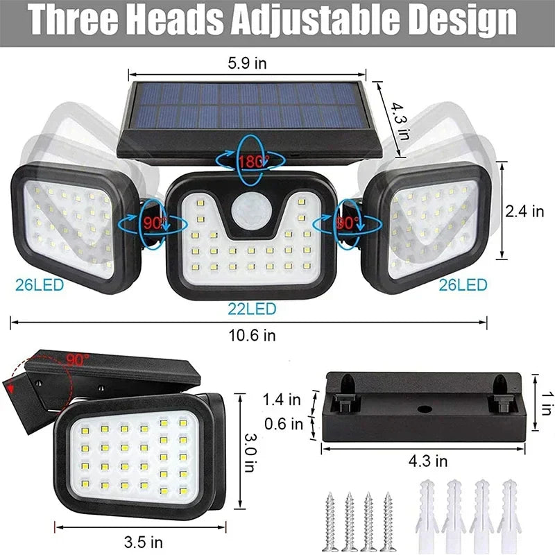 EcoBright Solar-Powered Wall Light