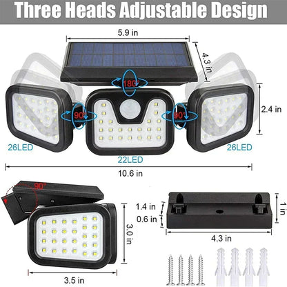 EcoBright Solar-Powered Wall Light