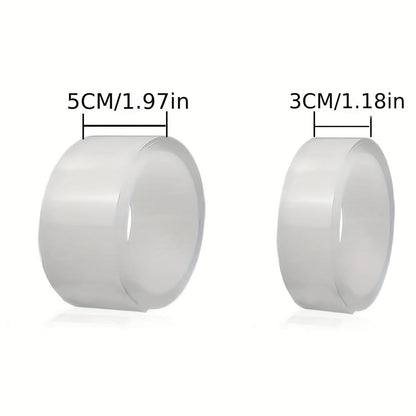 CaulkClear | Transparent Waterproof Sealant Tape - Self-Adhesive Strip for Kitchen, Bathroom, and Toilet Edges