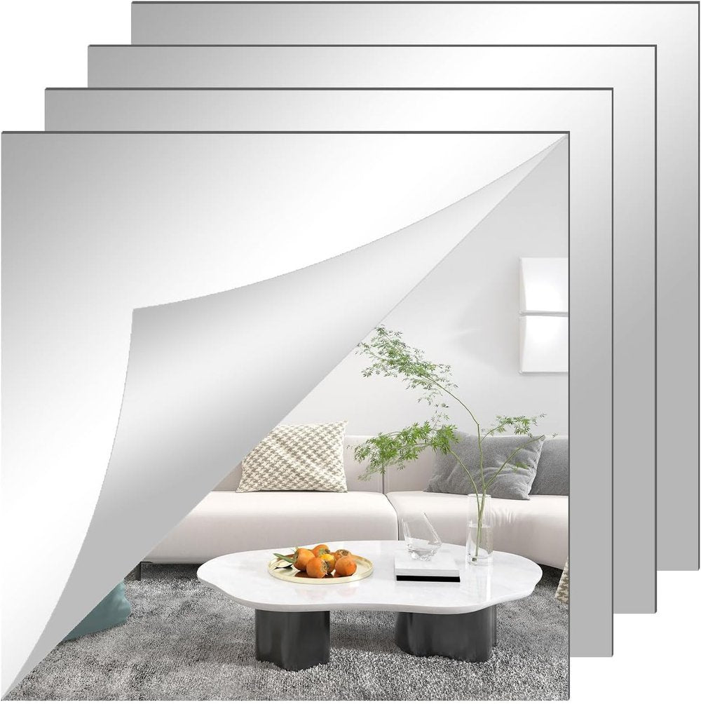 Shatterproof Ultraflexible Mirror Wall Decal - Safe and Durable