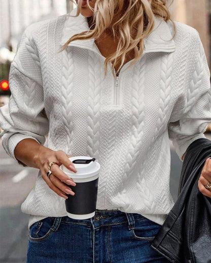 Classic Solid Zip-Up Hoodie