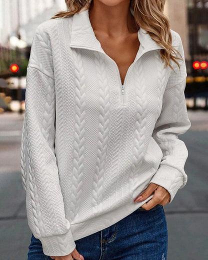 Classic Solid Zip-Up Hoodie