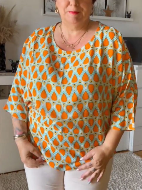 Stylish Colorful Fall Blouse