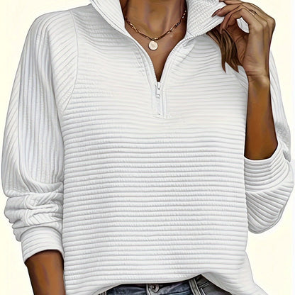 Elise | Cozy Textured Long Sleeve Sweatshirt