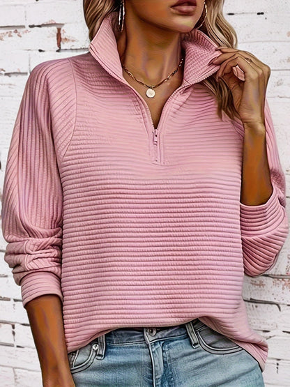 Elise | Cozy Textured Long Sleeve Sweatshirt