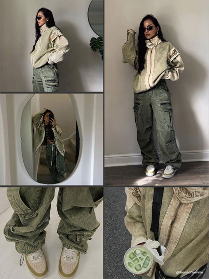 Esmée | Adjustable Waist Cargo Jeans