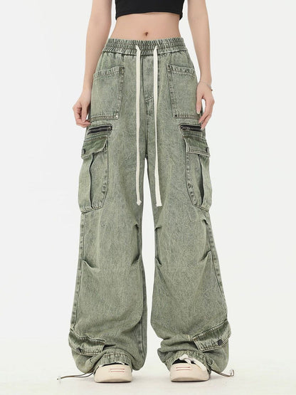 Esmée | Adjustable Waist Cargo Jeans