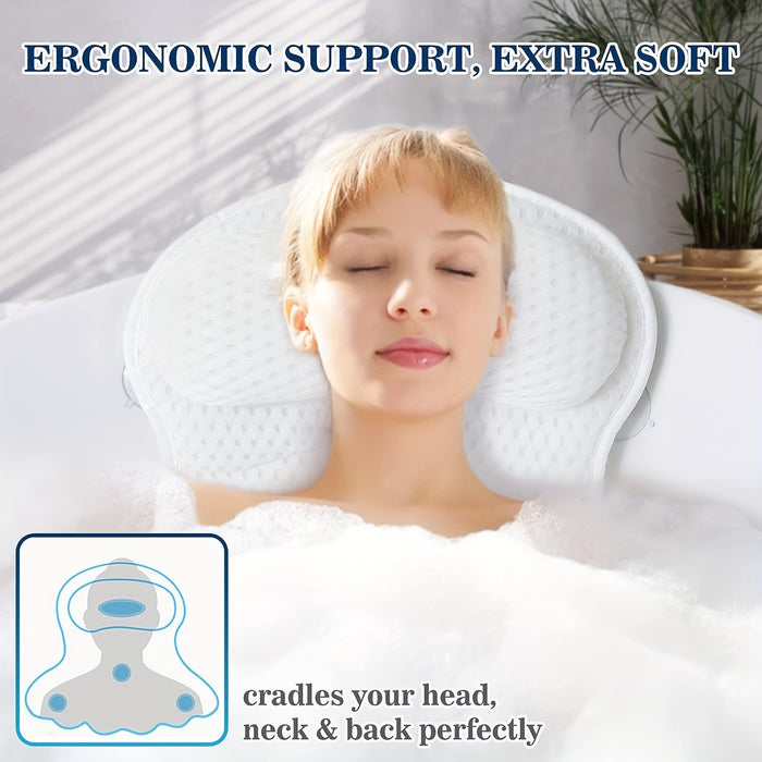 BathCloud | Luxurious Bath Cushion for Neck and Back Support