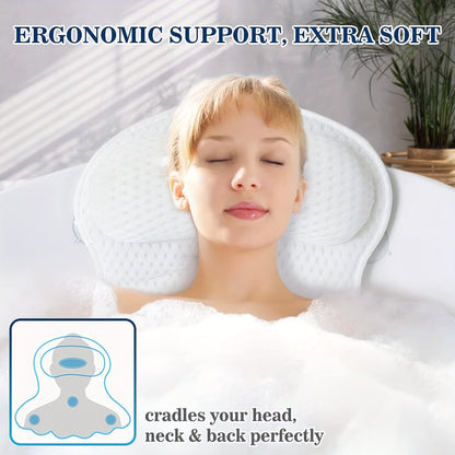 BathCloud | Luxurious Bath Cushion for Neck and Back Support