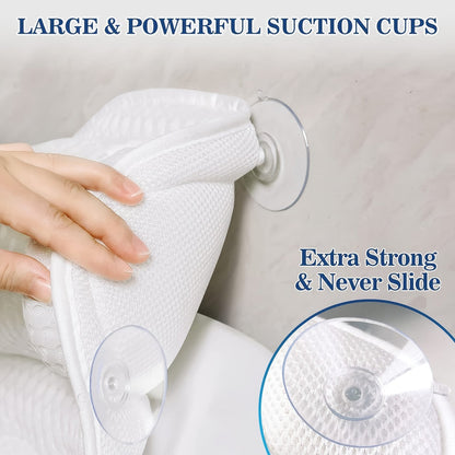 BathCloud | Luxurious Bath Cushion for Neck and Back Support