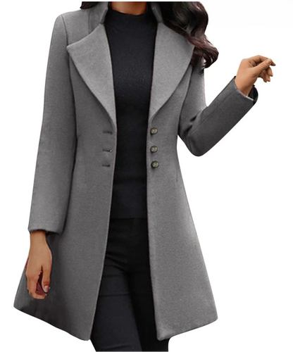 Kiara | Chic Long Sleeve Coat for Women