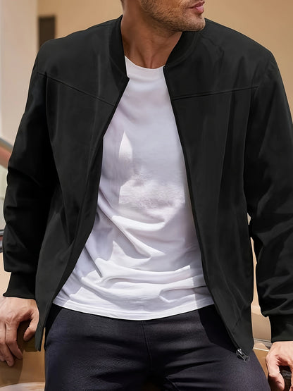 LOMO Men's Round Collar Autumn Jacket