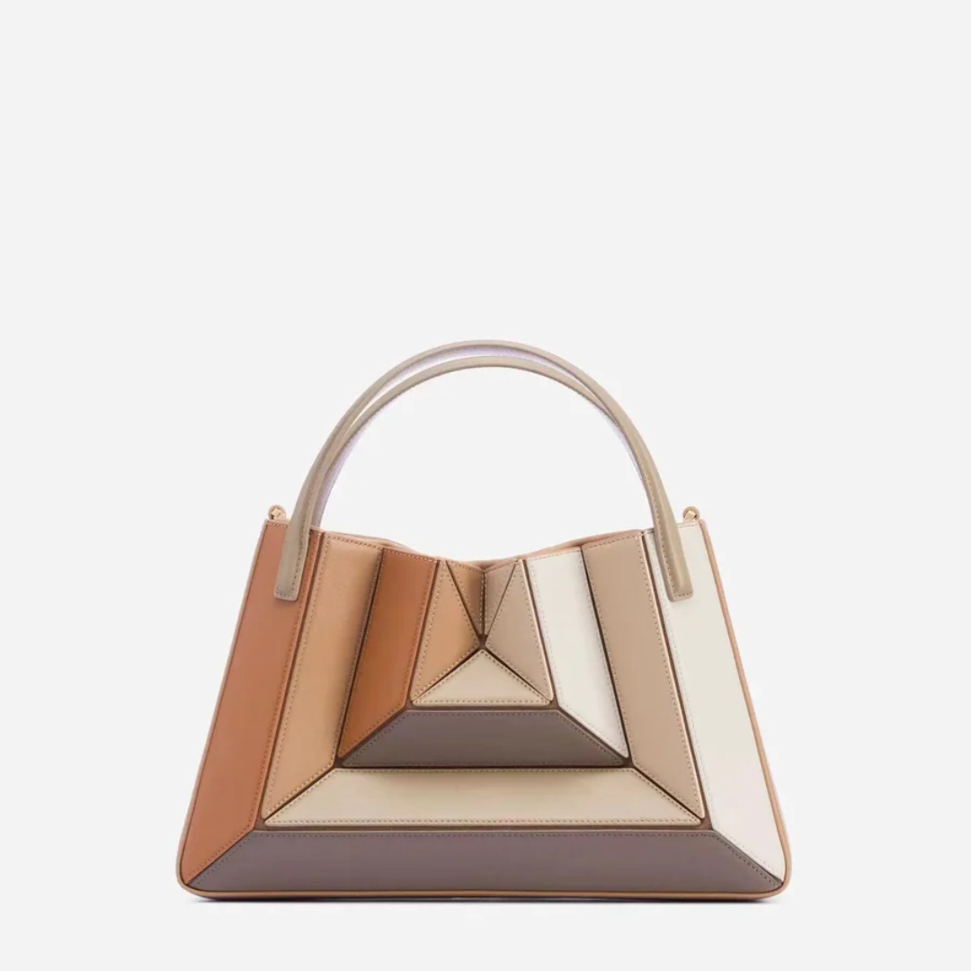 GeoChic Geometric Pattern Handbag - Trendy and Stylish