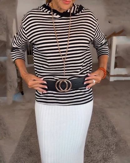 Striped Knit Sweater