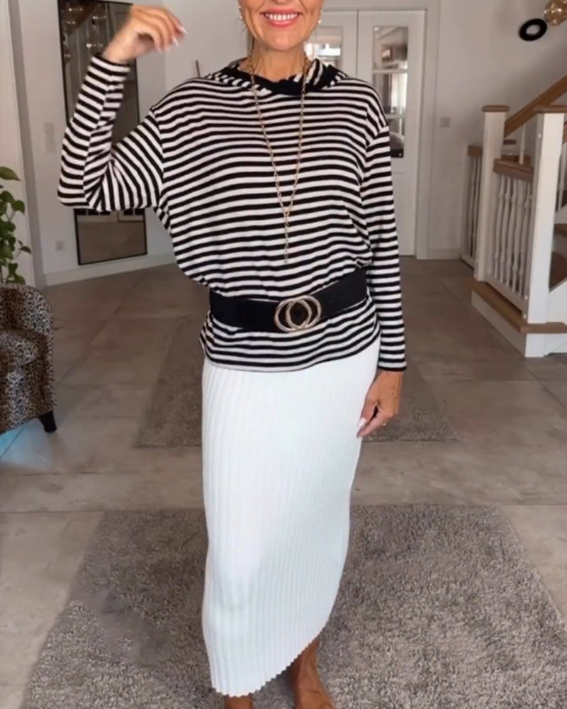 Striped Knit Sweater