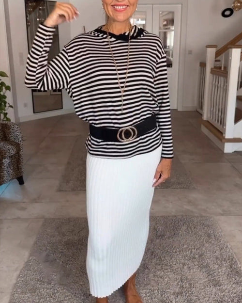 Striped Knit Sweater