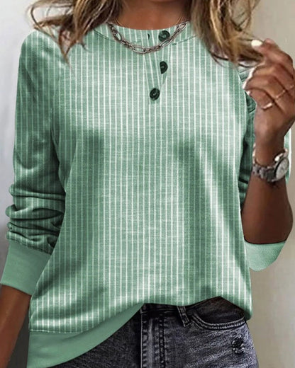 Striped Crew Neck Sweater