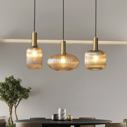 Vintage-Inspired ColorVibe Glass Pendant Light