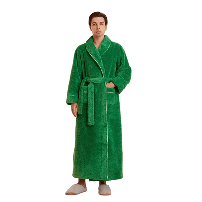 Cozy Fleece Robe with Adjustable Tie Belt