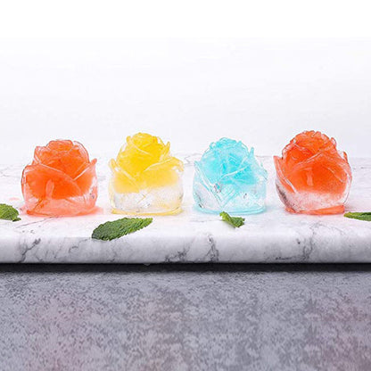 Chic Rose-Design Ice Cube Mold