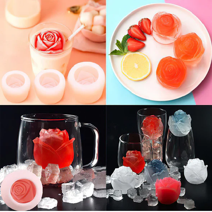 Chic Rose-Design Ice Cube Mold
