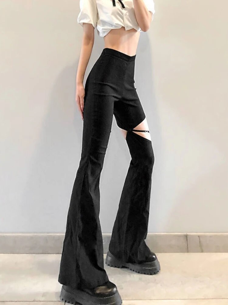 Ilaria | Women's Slim Fit Flared Pants
