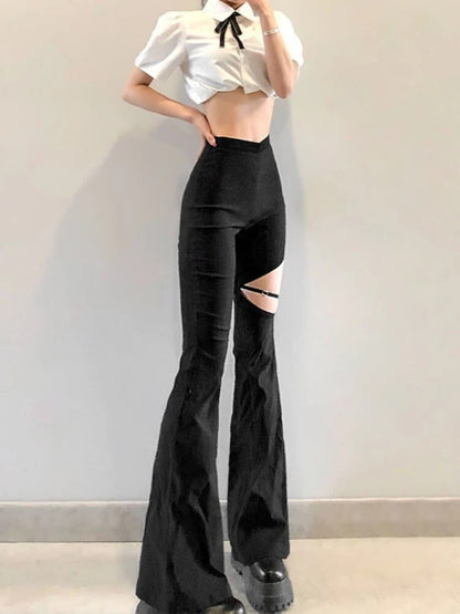 Ilaria | Women's Slim Fit Flared Pants