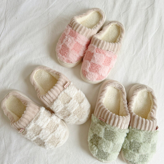 Cozy Thick Cotton Winter Slippers