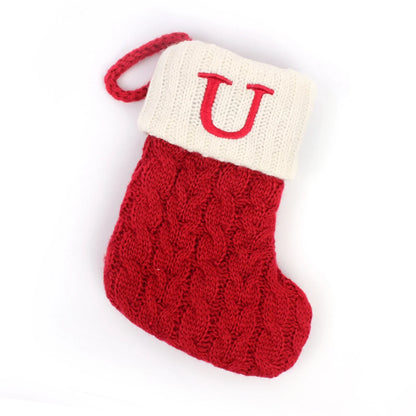 Personalized Christmas Patterned Socks with Embroidered Name