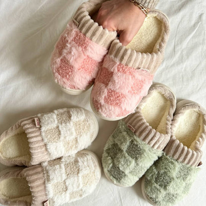 Cozy Thick Cotton Winter Slippers