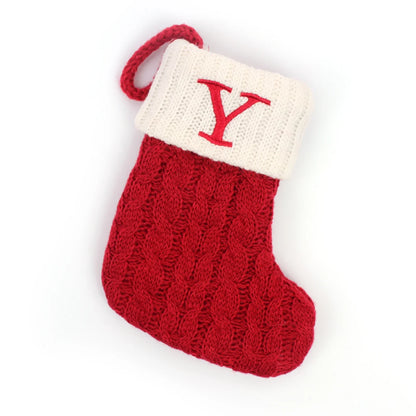 Personalized Christmas Patterned Socks with Embroidered Name