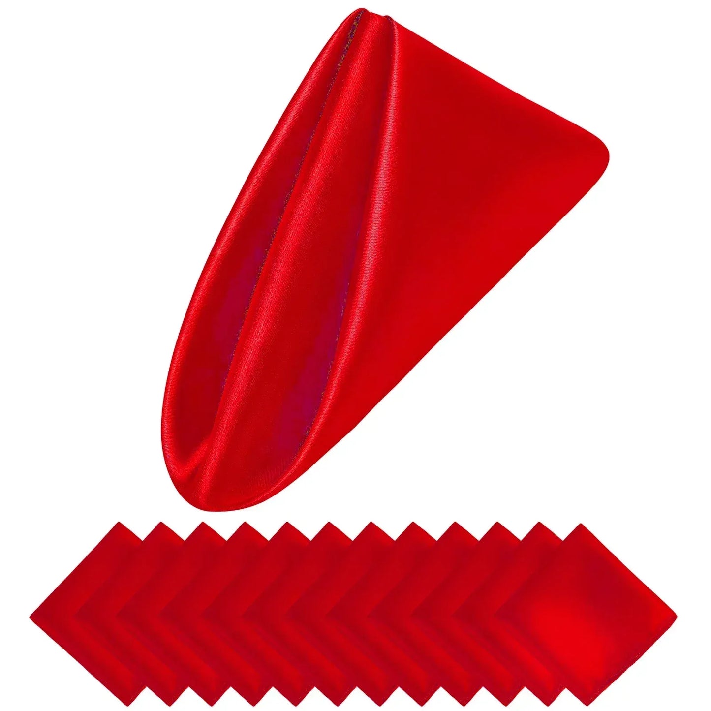 Luxury Satin Napkin Set of 12 for Elegant Table Decor