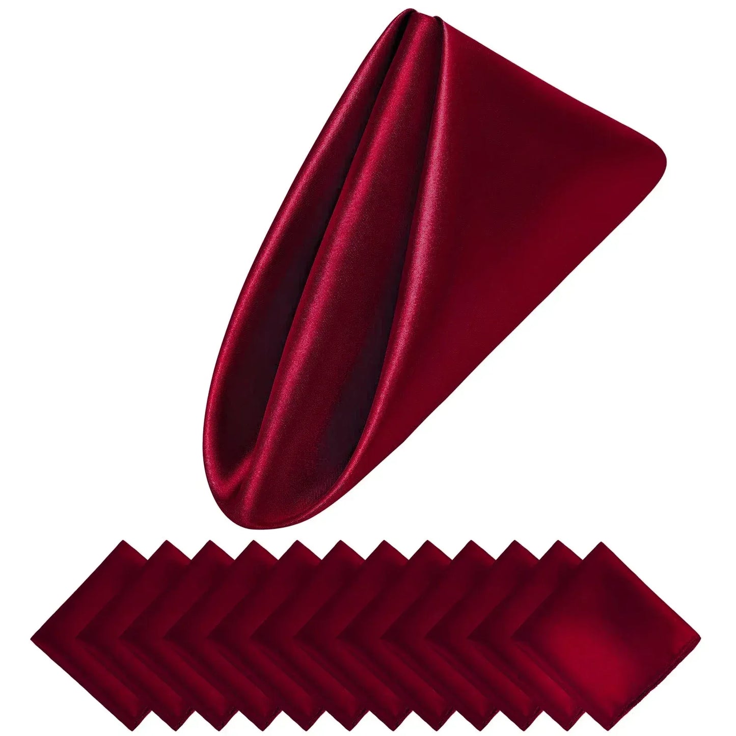 Luxury Satin Napkin Set of 12 for Elegant Table Decor