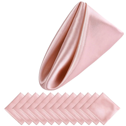 Luxury Satin Napkin Set of 12 for Elegant Table Decor