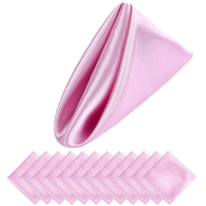 Luxury Satin Napkin Set of 12 for Elegant Table Decor
