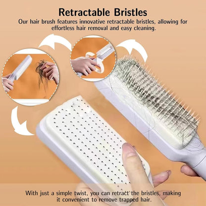 Self-Cleaning Brush — Effortlessly Eliminates Hair from Your Hair
