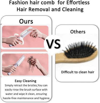 Self-Cleaning Brush — Effortlessly Eliminates Hair from Your Hair