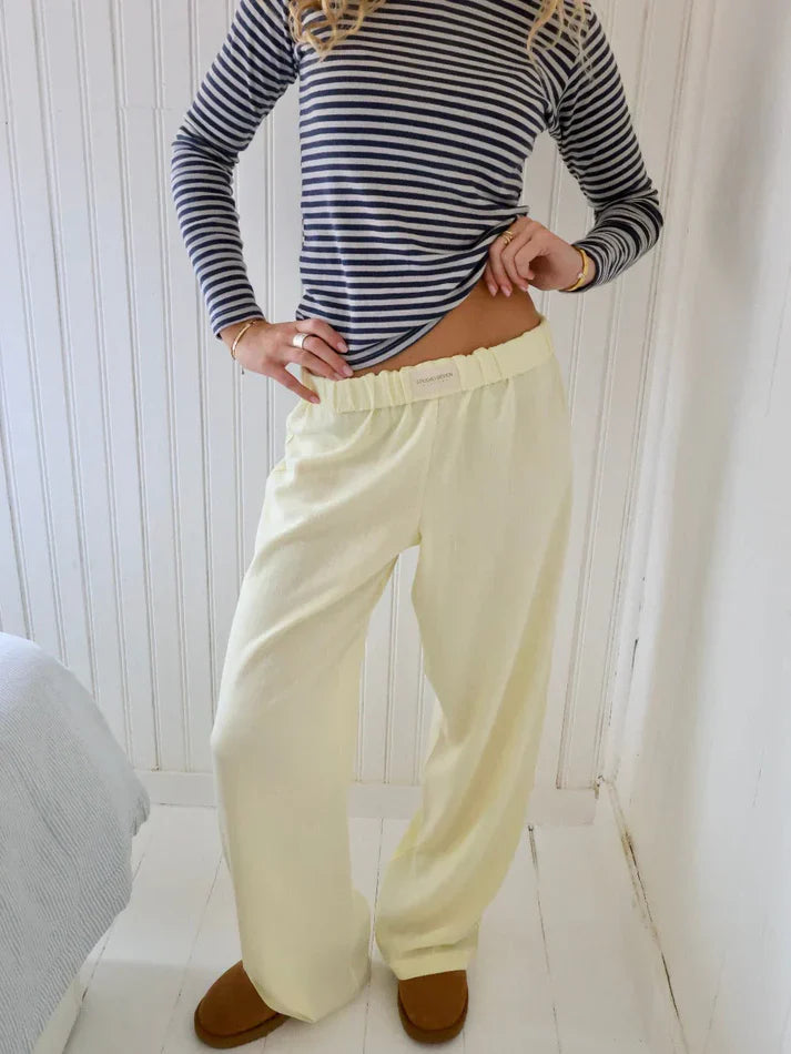 Ivy Stockholm Women's Cotton Lounge Pants - Relaxed Fit